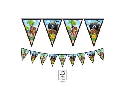 Papierová girlanda - Piráti