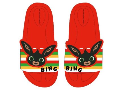 Klapki dziecięce - Bing, czerwone