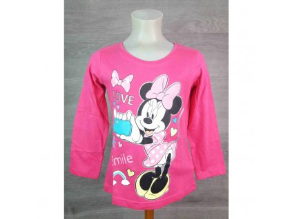 disney tricko minnie mouse tmave ruzove vel 122