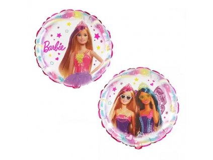 0015613 foliev balon barbi dvustranen krgl 45sm 550