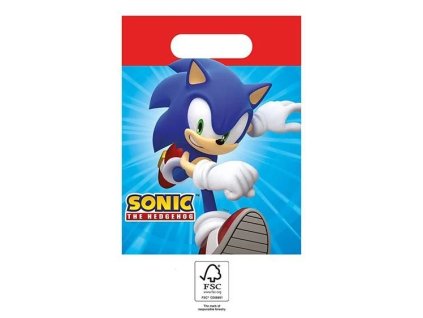 Darčeková party taška - Sonic 4 ks