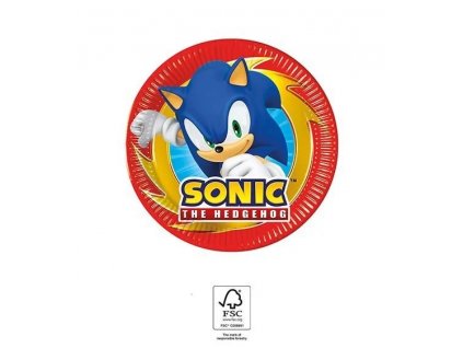 89445 kompostovatelne taniere sonic 20cm 8ks