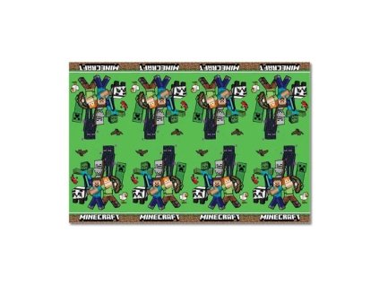 89454 plastovy obrus minecraft 120 x 180 cm