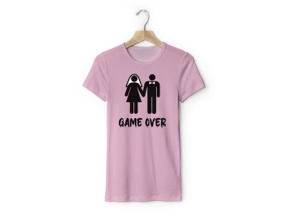 Párové tričko dámske - Game Over