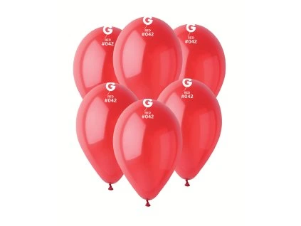 Balón pastelový - červený 30 cm 100 ks