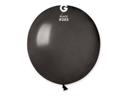 Balón metalický čierný 48 cm 100 ks
