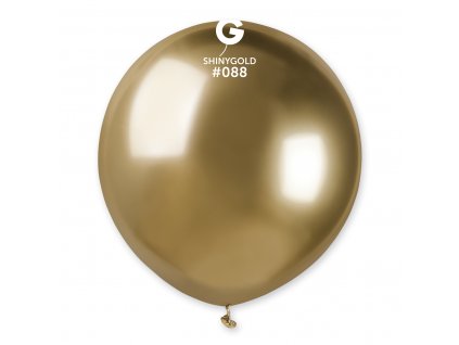 41495 1 balonik chromovy zlaty 48 cm