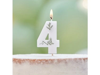 Narodeninová sviečka 4 - Nature