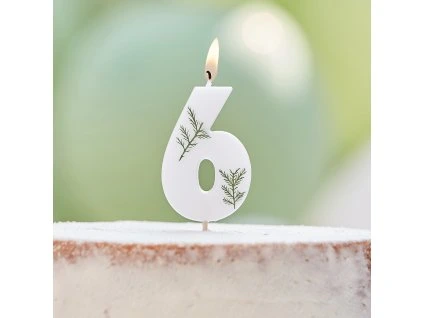 Narodeninová sviečka 6 - Nature