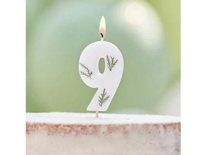 Narodeninová sviečka 9 - Nature