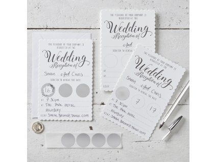 Svadobné pozvánky - Biele