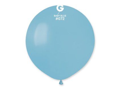 Balón pastelový - baby modrý 48 cm 25 ks