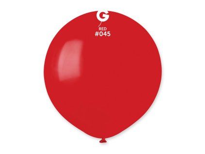 Balón pastelový červený 48 cm 25 ks