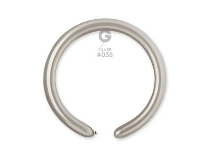 Tvarovací balónik strieborný 100 ks