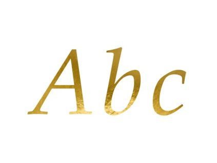 Nálepky zlaté - Abeceda