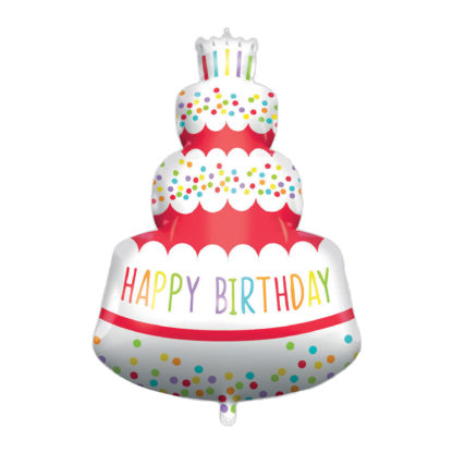 Fóliový balón - Narozeninový dort 94 cm