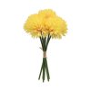 bunch of 6 dahlia yellow 26cm