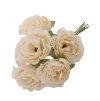 bunch of 6 white peonies 9cm x 5cm x 14cm (1)