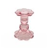 Svietnik na kónickú sviečku - Ružový