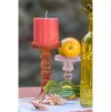 pink lady fluted pillar candle dia 7cm x 7 5cm (1)
