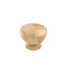 half coco shell in cup shape around 11cm x 11cm x 10cm