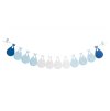 customizable baby shower garland with storks white blue 240cm