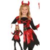 Detský kostým - Diablica (Rozmiar - dzieci S: 101-109 cm)