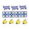 Personalizované zápichy do koláčikov - Lemon party