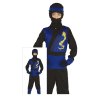 Detský chlapčenský kostým - Ninja modrý (Rozmiar - dzieci S: 110 cm)