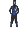 Detský chlapčenský kostým - Ninja modrý (Rozmiar - dzieci S: 110 cm)