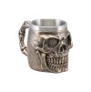 resin bronze skull mug 10cm x 16cm x 11cm