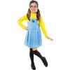 Minions Dave costume for girl (Veľkosť - deti S: 100 - 104 cm)