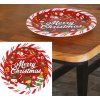 Papierové taniere - Merry Christmas 23 cm 6 ks