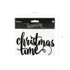 Dekorácia Christmas time - čierna 1 ks