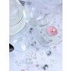 Diamantové konfety priehľadné 12mm