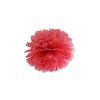 Pompom v tvare červeného kvetu 25 cm