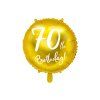 Fóliový balón - 70tka (zlatý) 45 cm