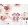 Fóliový balón Mini - Symbol # 35cm ružovo-zlatý