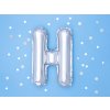 Fóliový balón Mini - Písmeno H 35cm strieborný