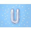 Fóliový balón Mini - Písmeno U 35cm strieborný