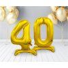 Samostojaci fóliový balón 4 zlatý 74 cm