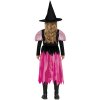 Detský kostým Ružová bosorka (Rozmiar - dzieci M: 115-123 cm)