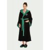 Slytherin Womens Bathrobe Hood down Front WEB