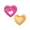 53024 2 sada vykrajovaciek srdce 4 ks