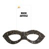 Maska na oczy - czarna z gwiazdami