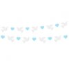 Girlanda - Holubice a modré srdiečka 150 cm