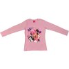 Dievčenské tričko s dlhým rukávom - Minnie Mouse ružové (Rozmiar - dzieci 104)