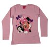 Dievčenské tričko s dlhým rukávom - Minnie Mouse ružové (Rozmiar - dzieci 104)