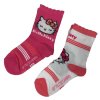 Sada 2 párov detských ponožiek - Hello Kitty mix (Rozmiar skarpet 23-26)