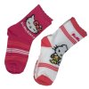 Sada 2 párov detských ponožiek - Hello Kitty mix (Rozmiar skarpet 23-26)